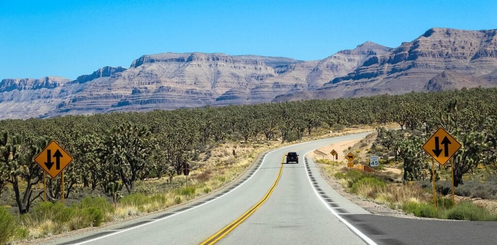 juanwa via Pixabay, https://pixabay.com/pt/photos/deserto-eua-rua-assinar-amrica-2260016/