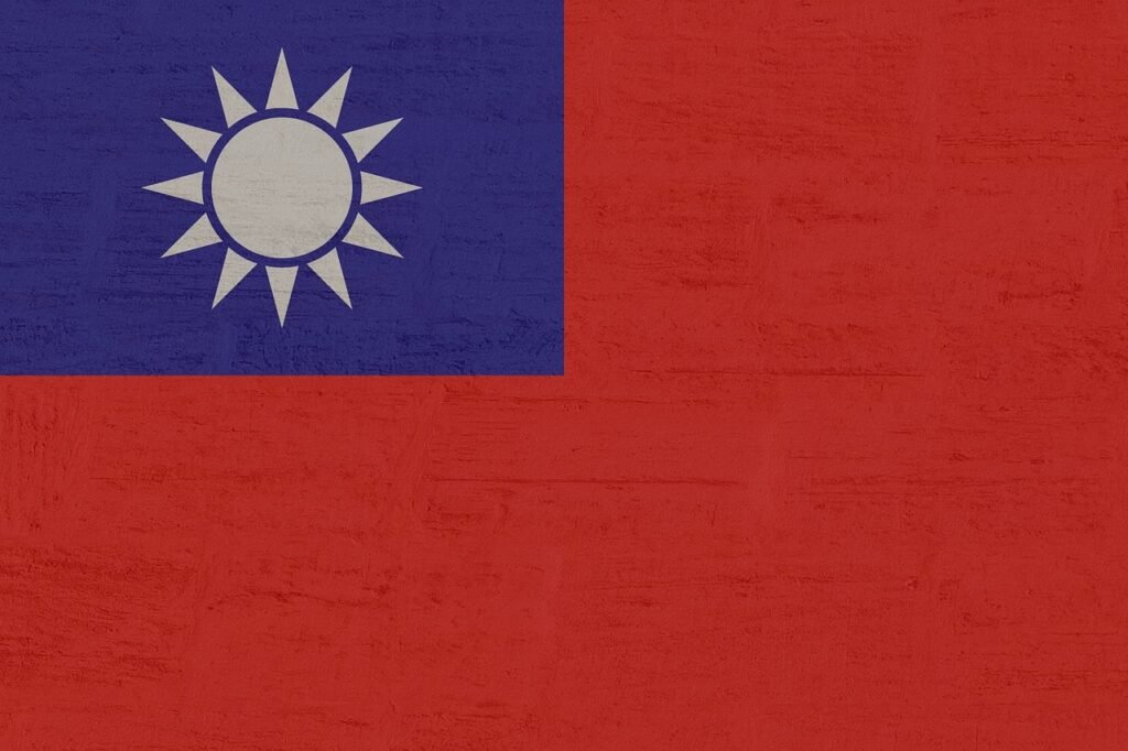 Kaufdex via Pixabay, https://pixabay.com/photos/taiwan-flag-banner-symbol-2696955/