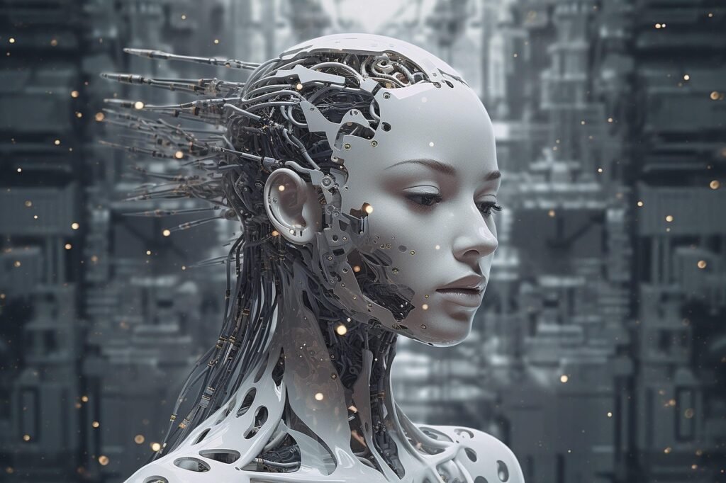 Alexandra_Koch via Pixabay, https://pixabay.com/photos/ai-robot-artificial-intelligence-7977960/